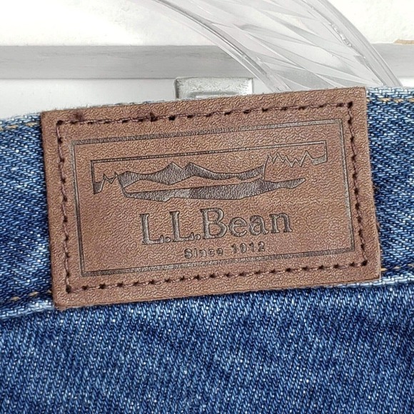 Vintage LL Bean Men’s Size 40 X 32 Fleece Lined Relaxed Fit Blue Jeans - Picture 8 of 10